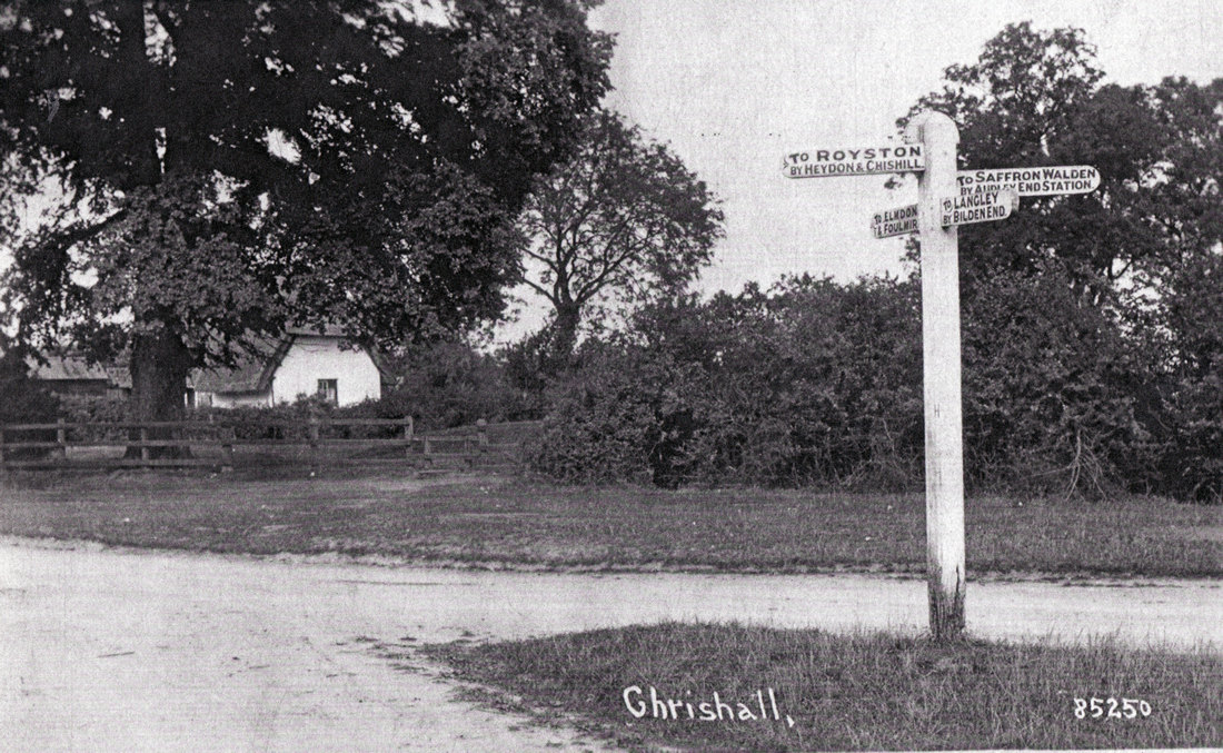 chrishall-village-centre-sign-post