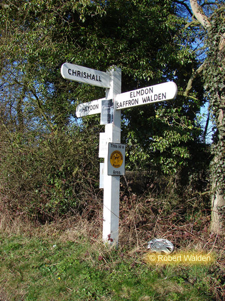 mill causeway signpost chrishall