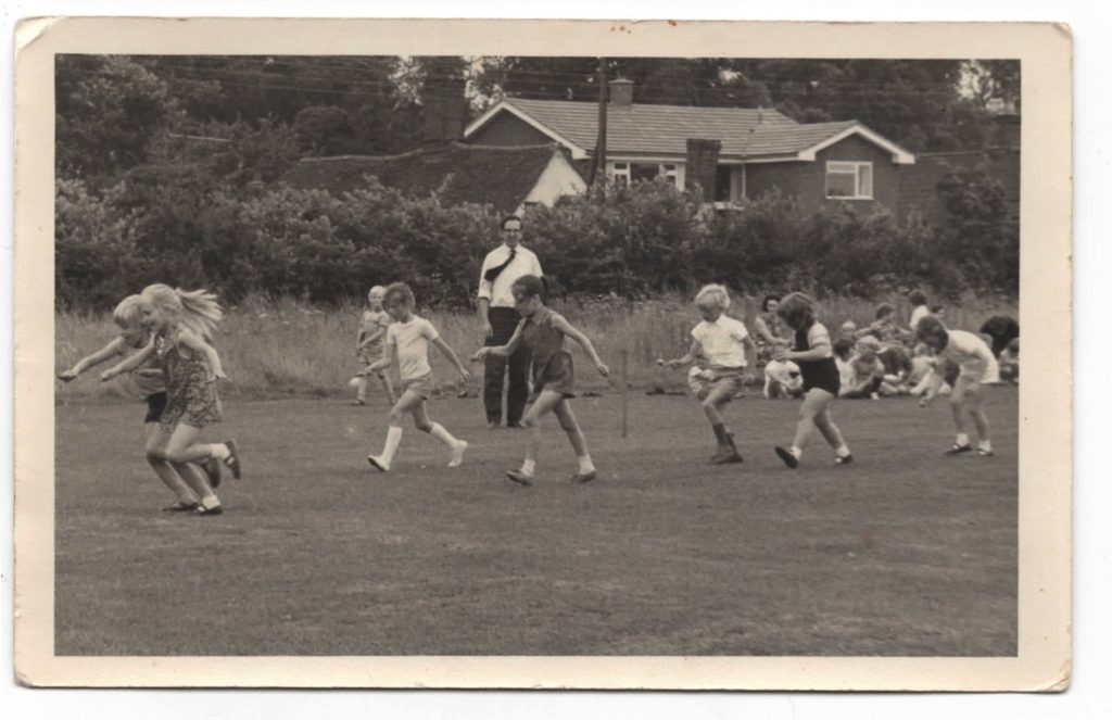 egg and spoon race chrishall school 1970