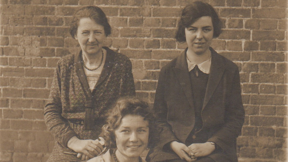 Miss Hile, Connie Patmore and Irene Cranwell