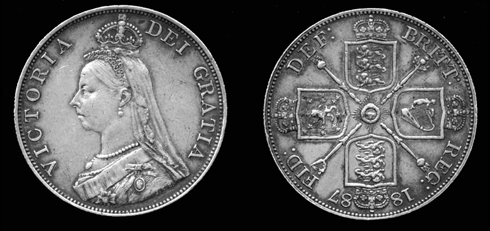 Queen Victoria golden jubilee silver florin