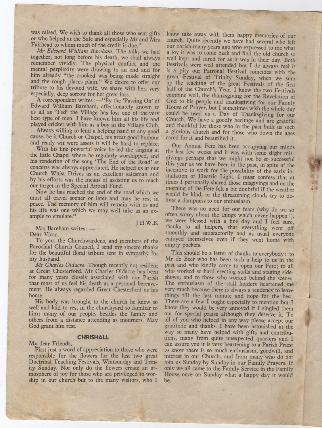 church magazine july 1950