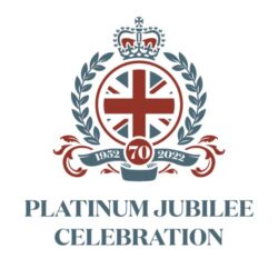 The Queens Platinum Jubilee Celebration 1952 - 2022 vector illustration.