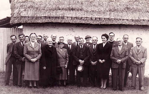 Laying foundation stone of the school room at the Chapel