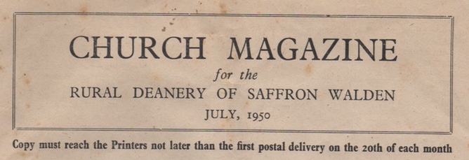 Church Newsletter July 1950